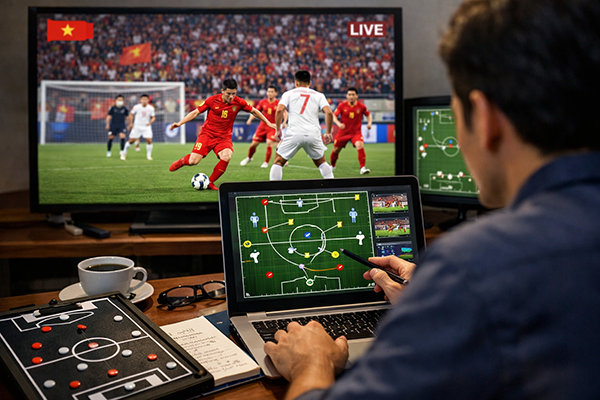 Xem trực tiếp bóng đá Việt Nam kèm phân tích chiến thuật chi tiết từng tình huống