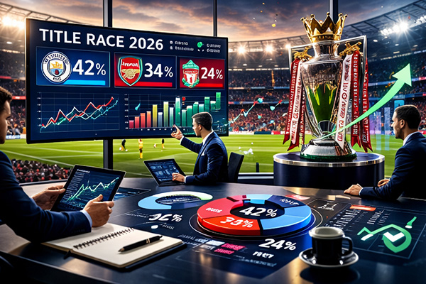 Phân tích cơ hội vô địch Ngoại hạng Anh 2026 của Man City, Arsenal, Liverpool using probability charts and data visualization